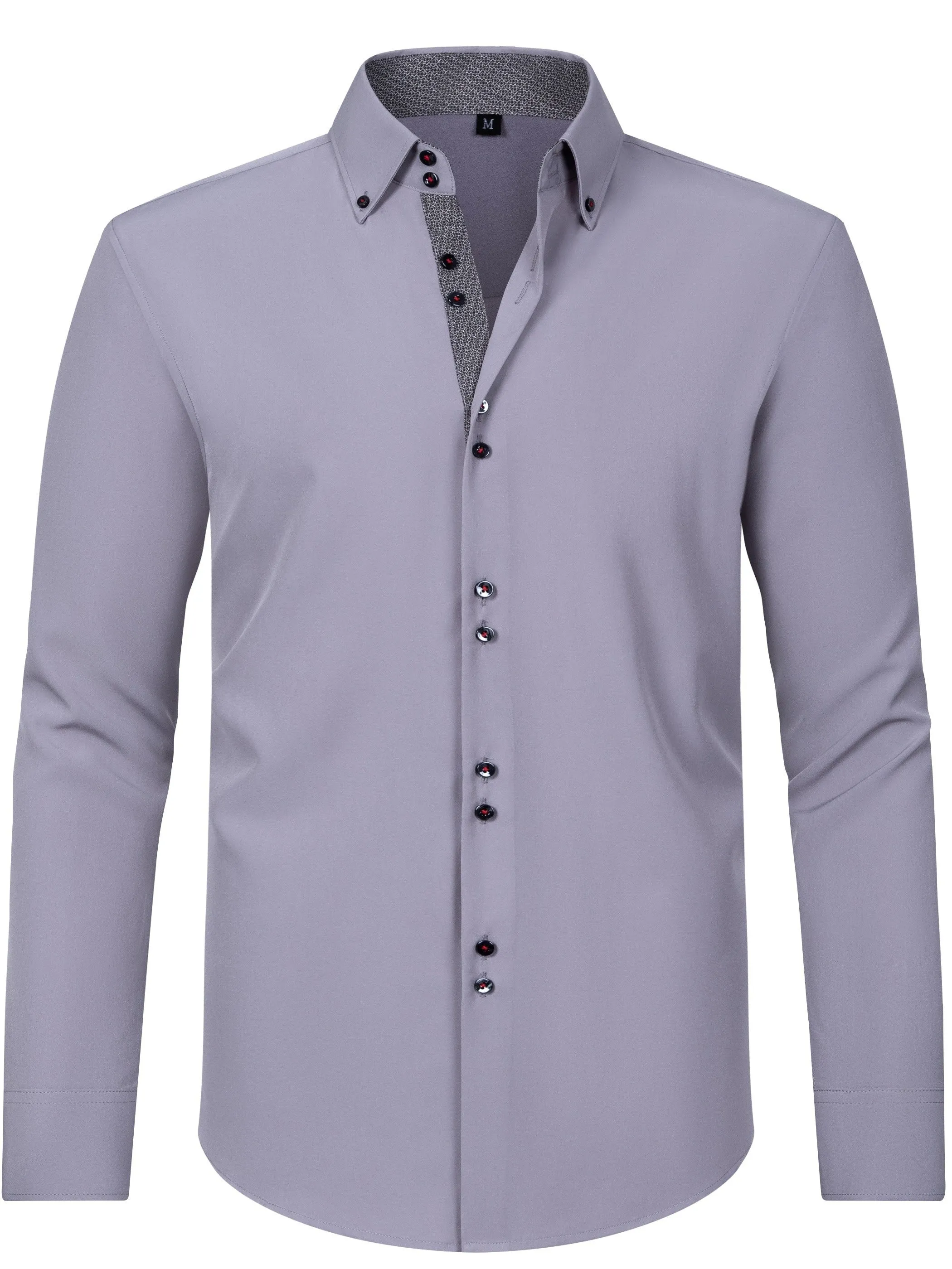 Men's Solid Color Design Dress Shirts