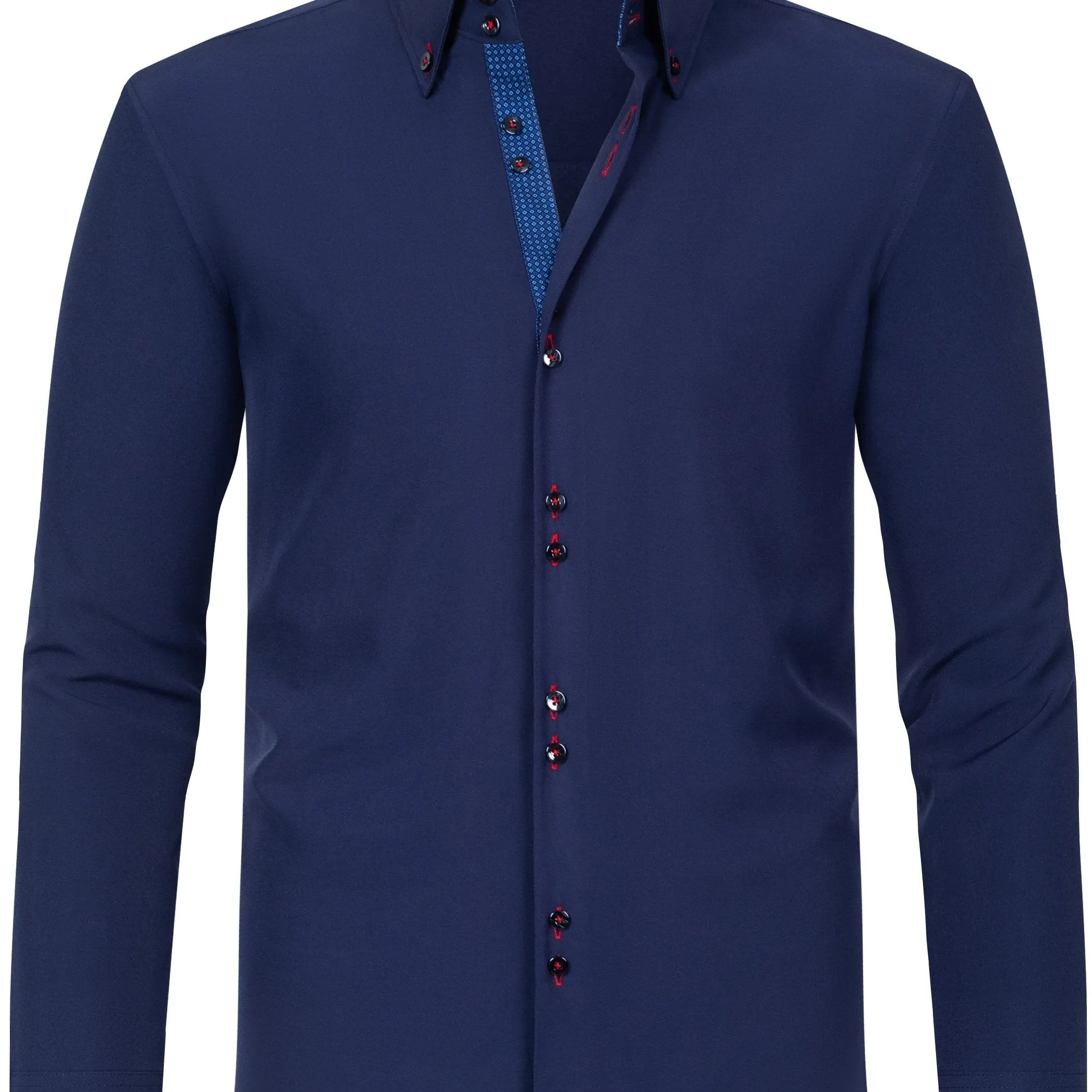 Men's Solid Color Design Dress Shirts