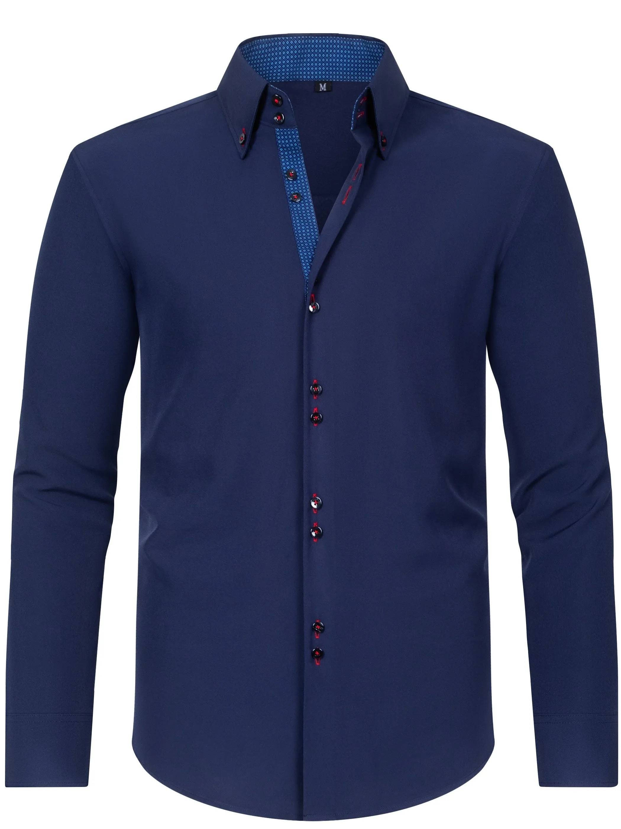 Men's Solid Color Design Dress Shirts
