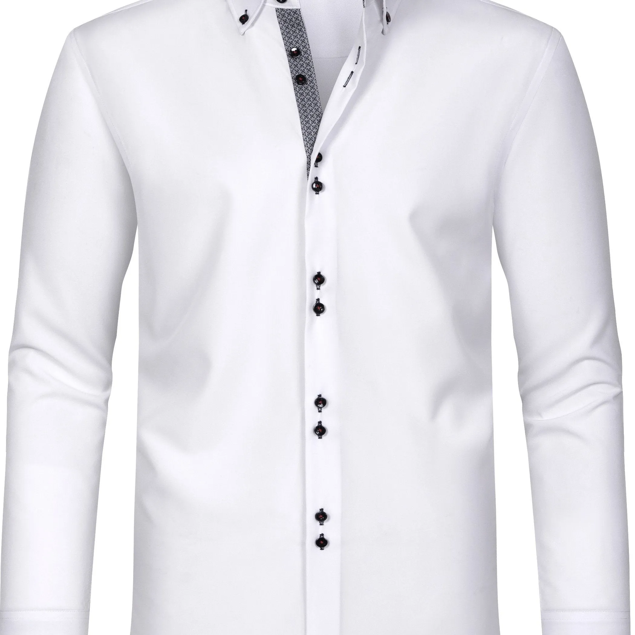Men's Solid Color Design Dress Shirts