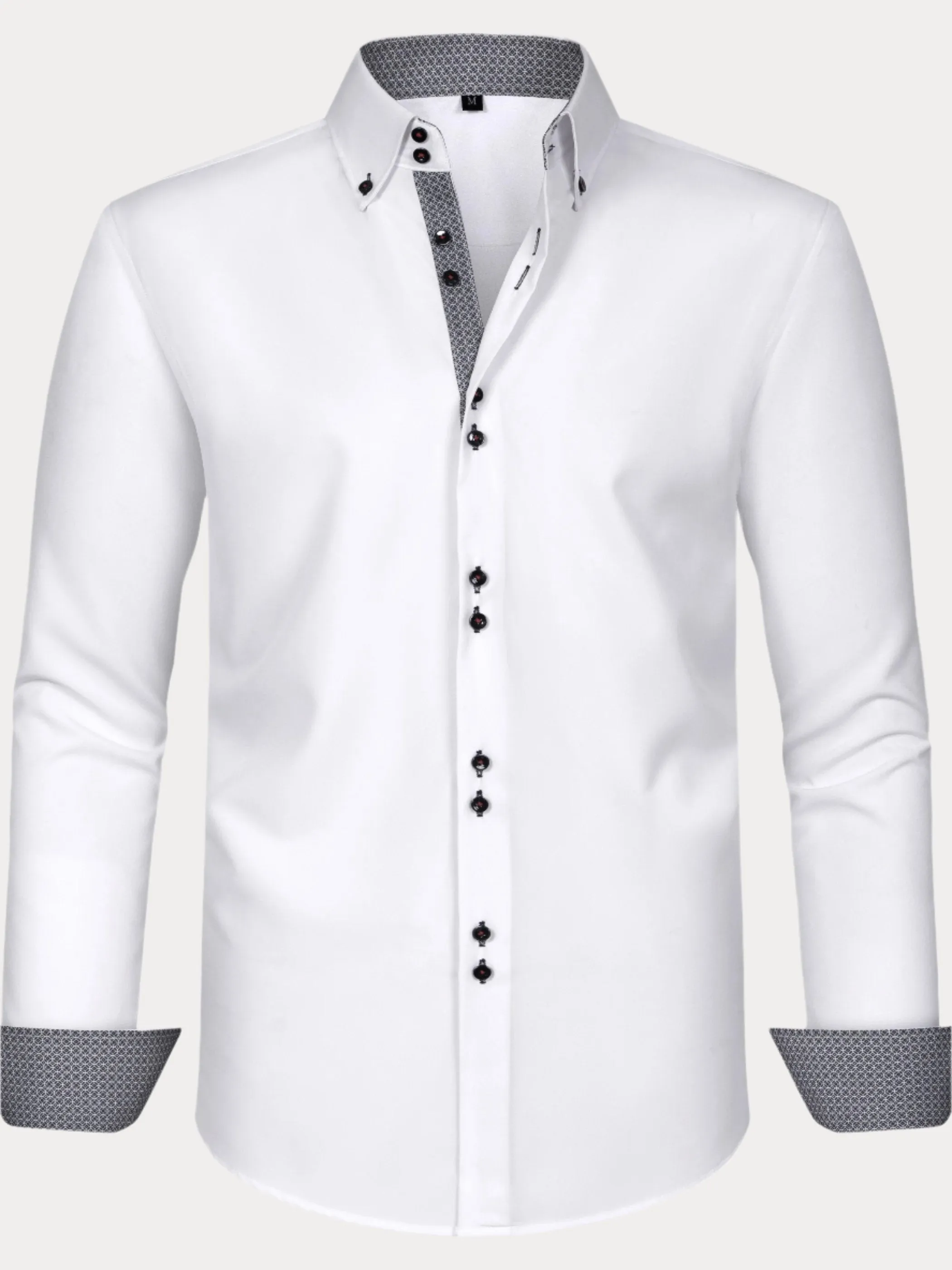 Men's Solid Color Design Dress Shirts