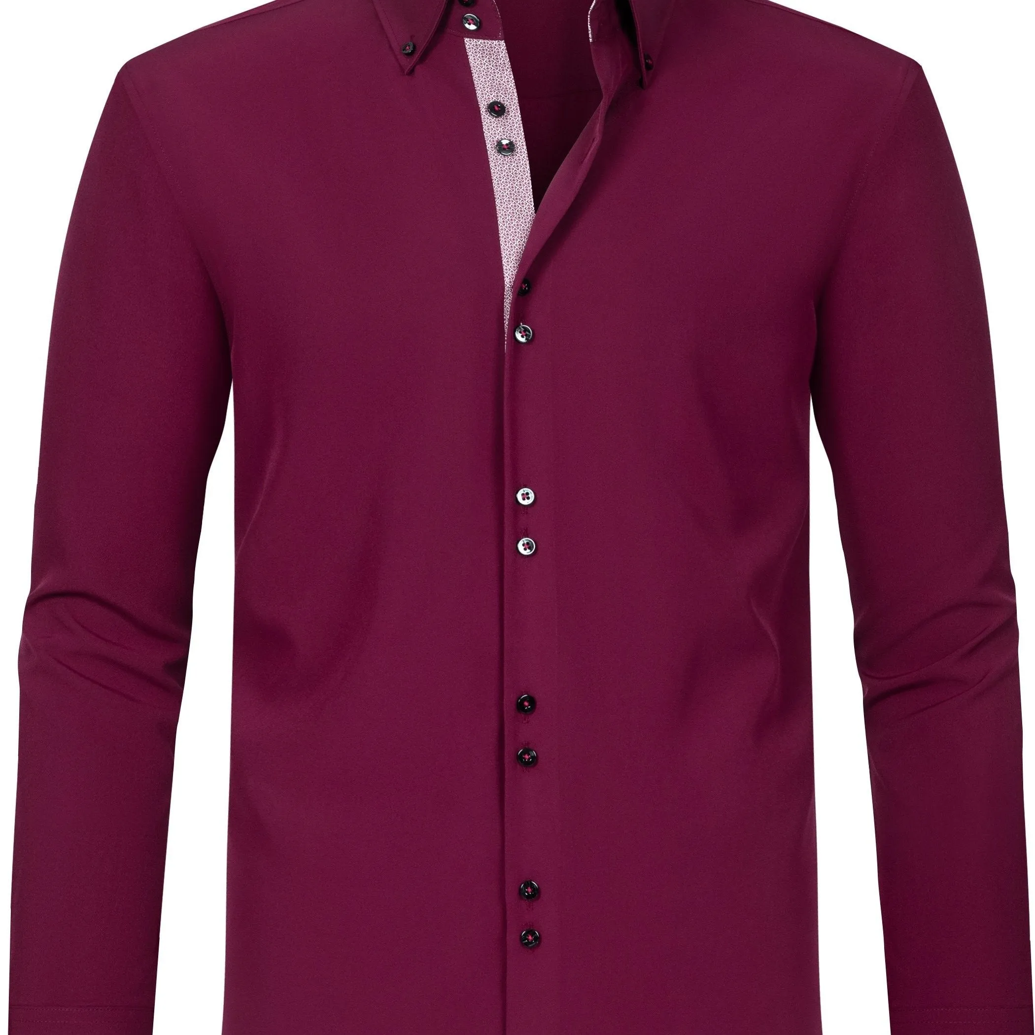 Men's Solid Color Design Dress Shirts