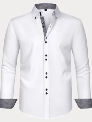 Men's Solid Color Design Dress Shirts