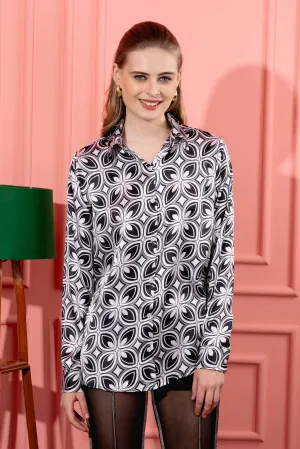 Mono Tribe Printed Bubble Shirt