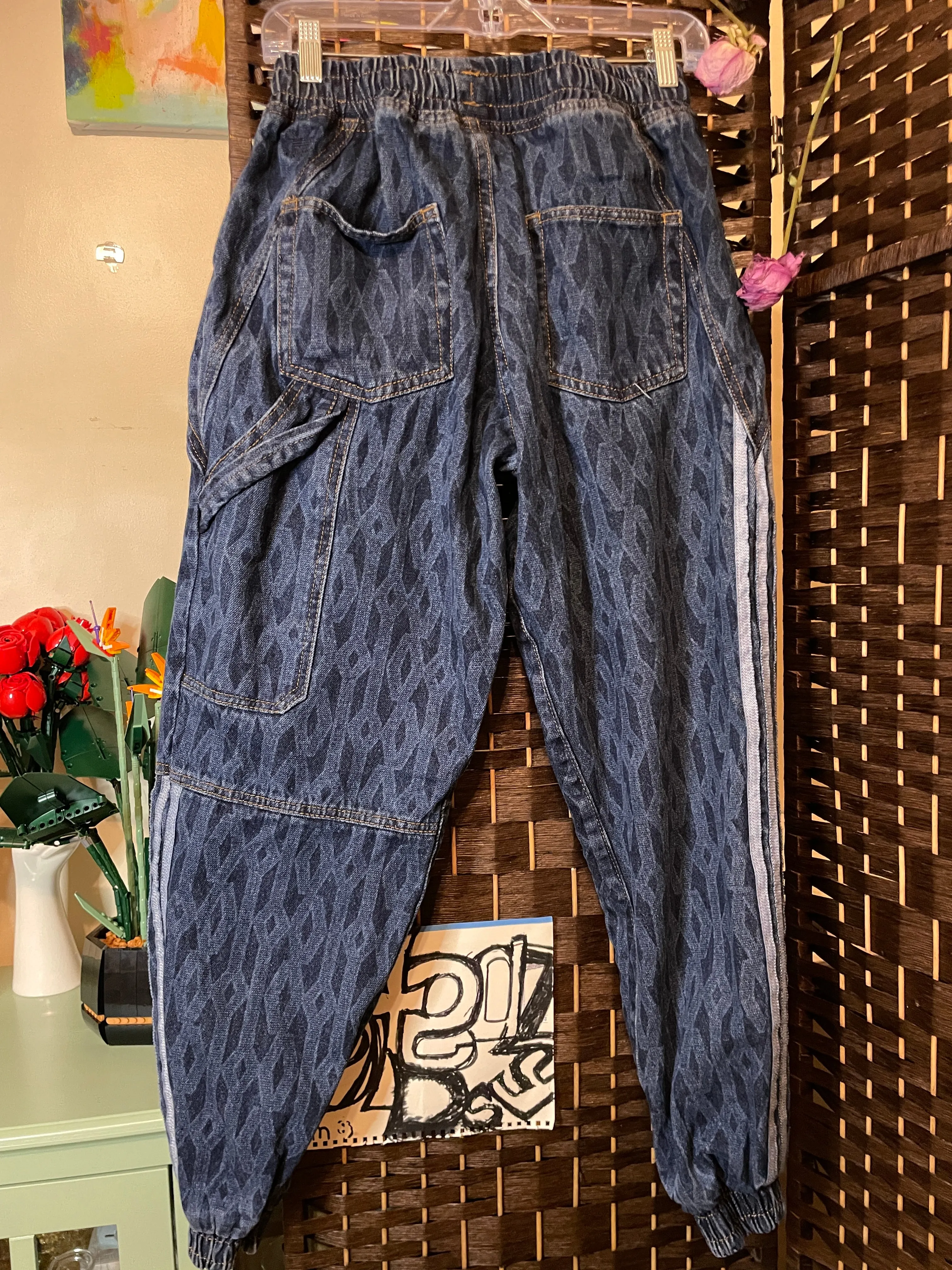 Monogram Denim Joggers by Ivy Park by Beyoncé