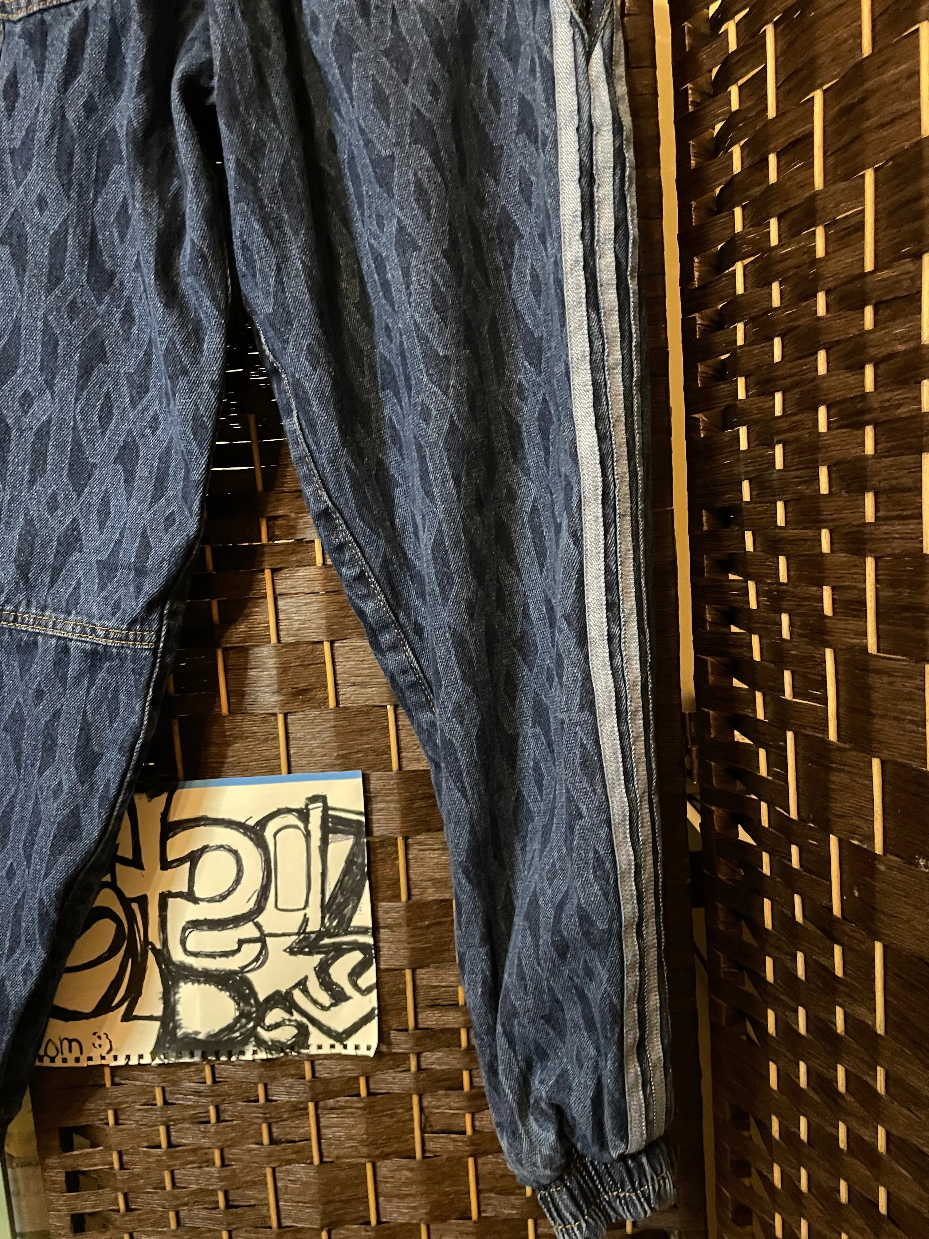 Monogram Denim Joggers by Ivy Park by Beyoncé