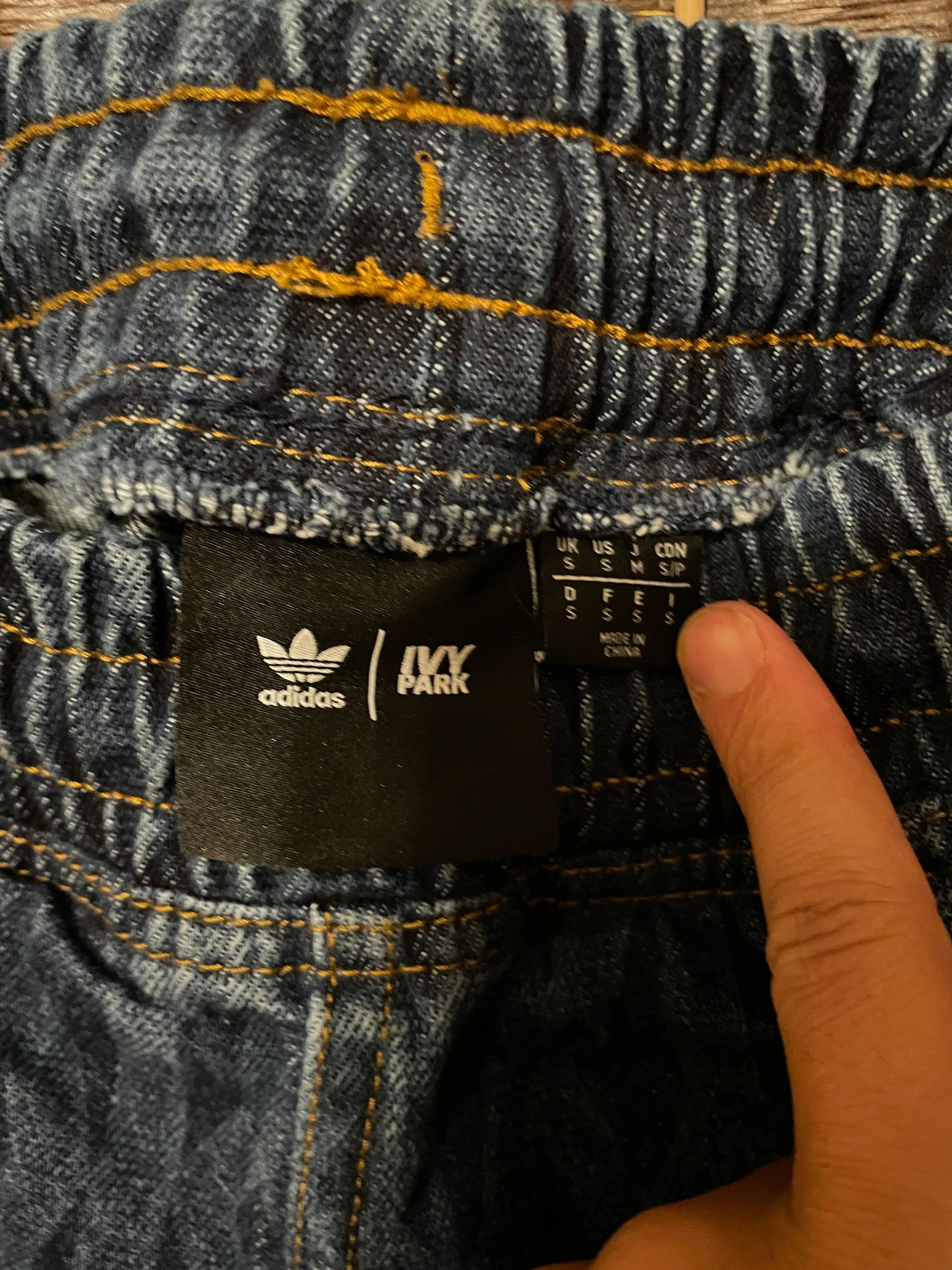 Monogram Denim Joggers by Ivy Park by Beyoncé