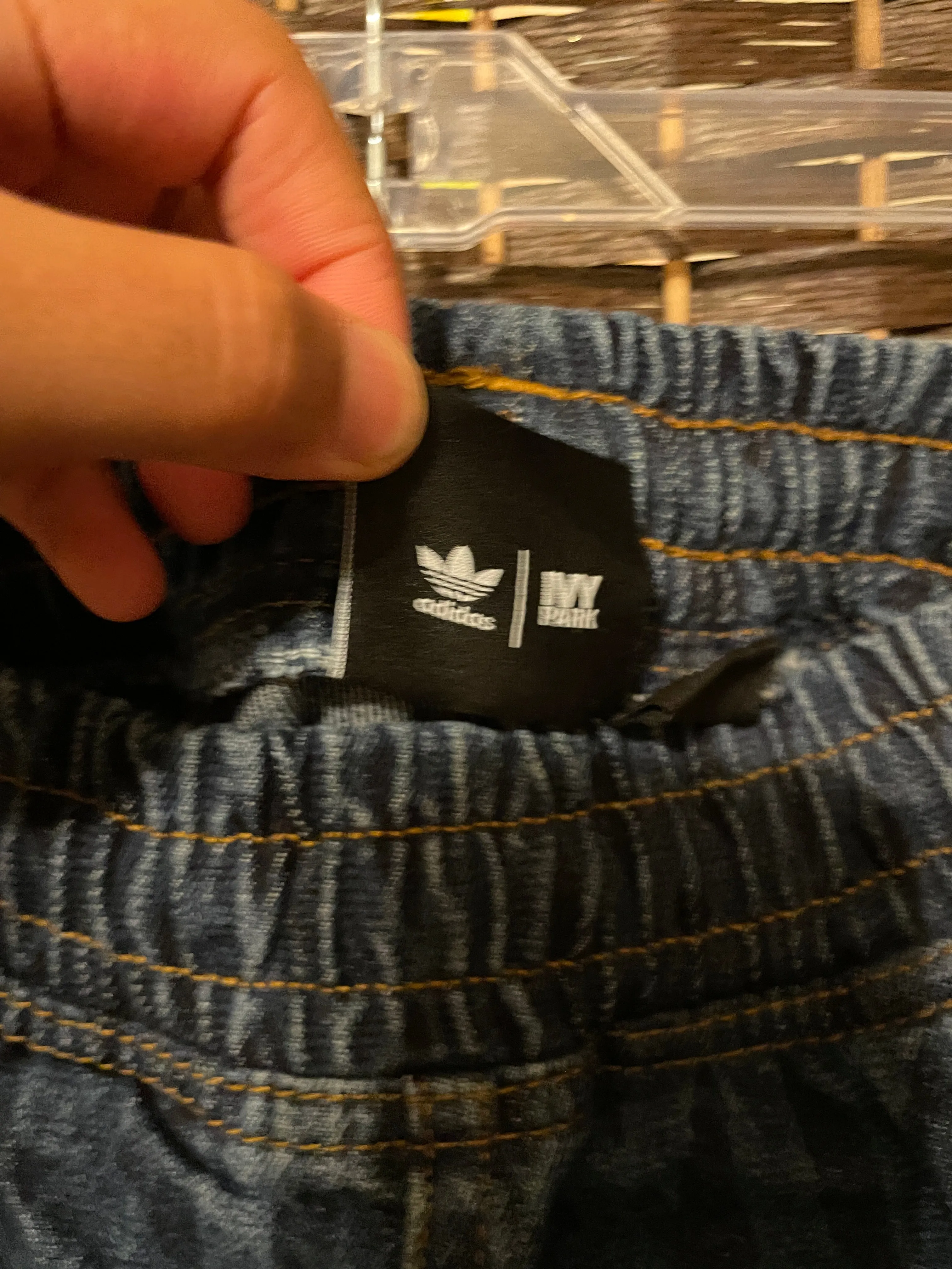 Monogram Denim Joggers by Ivy Park by Beyoncé