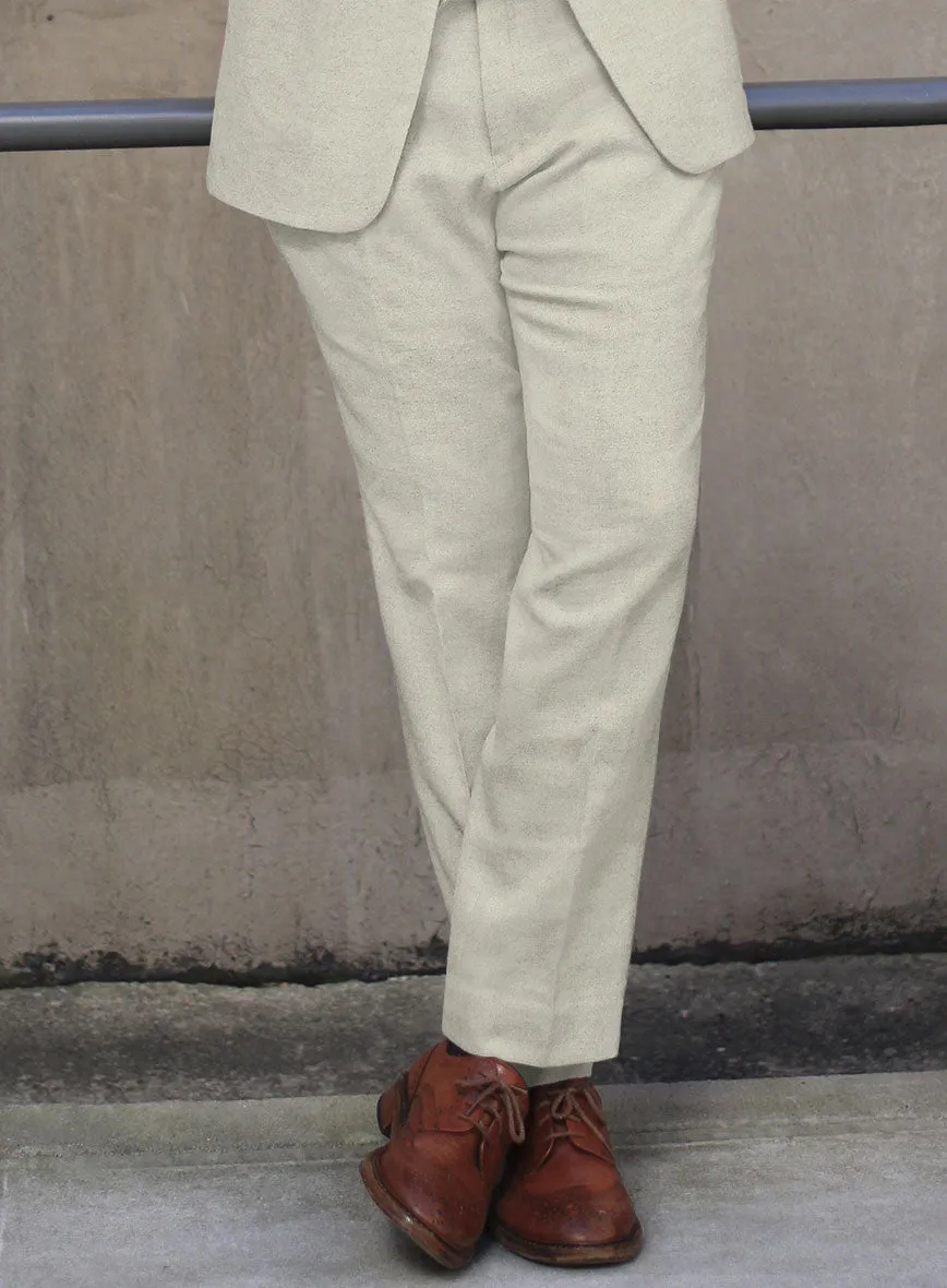 Naples Off White Tweed Pants
