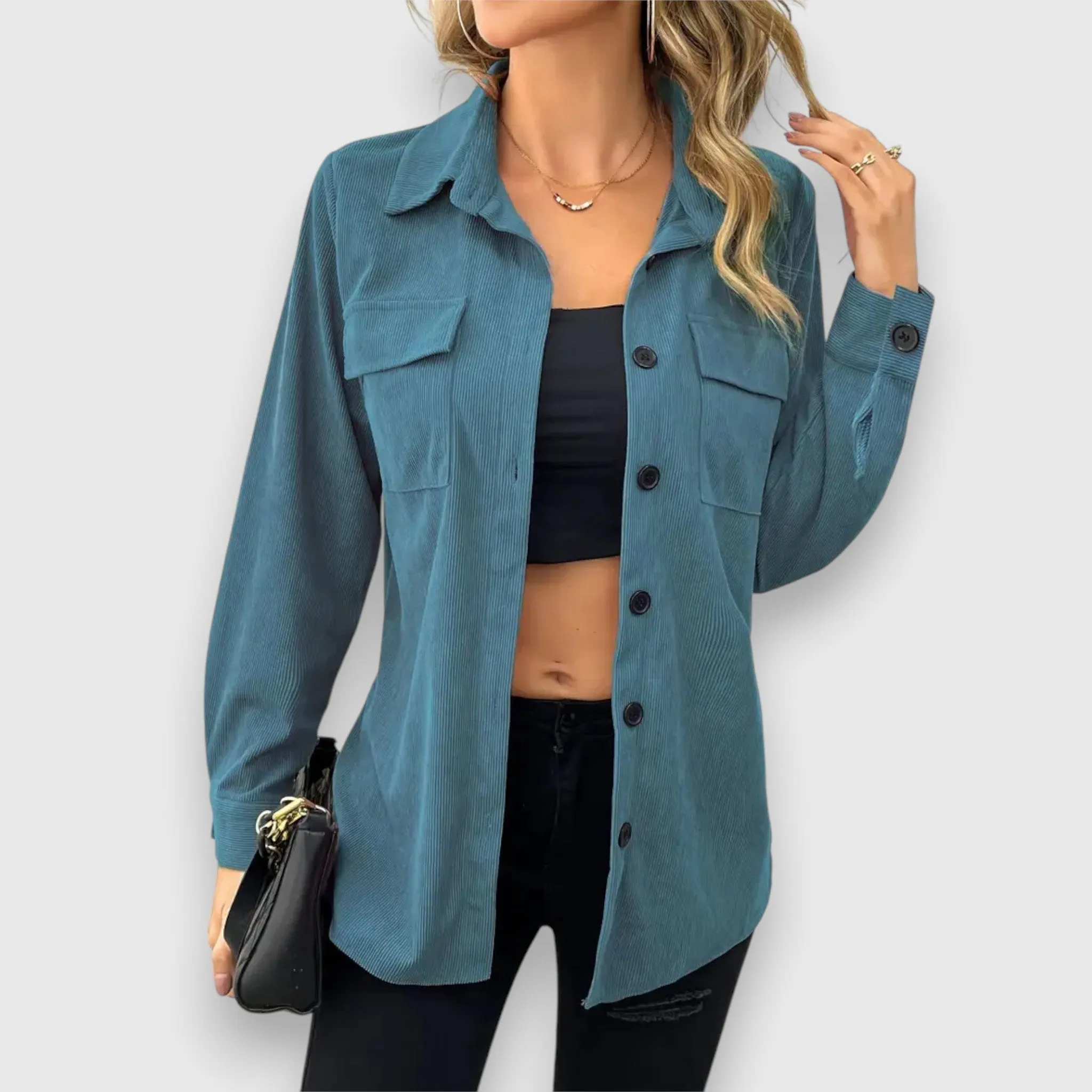 Narelle  Button-Up Shirt Jacket