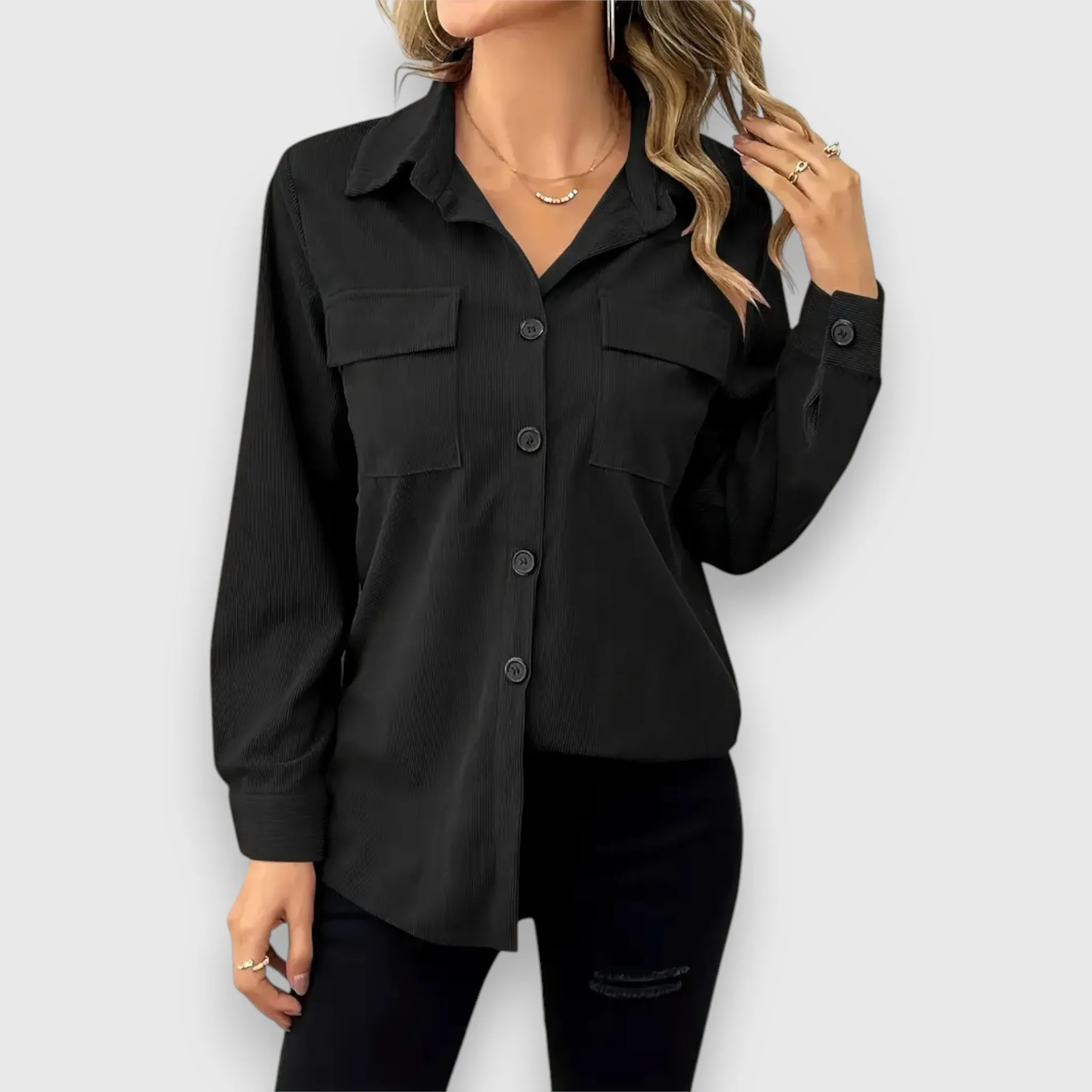 Narelle  Button-Up Shirt Jacket