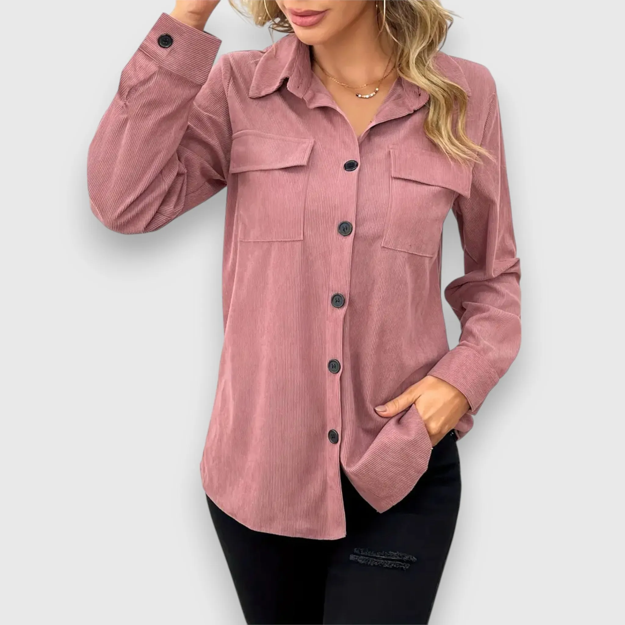 Narelle  Button-Up Shirt Jacket