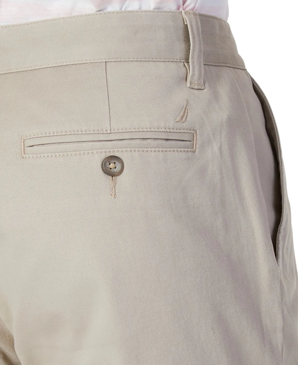 Nautica Men's Solid Stretch Chinos Regular Fit Flat Front , multi
