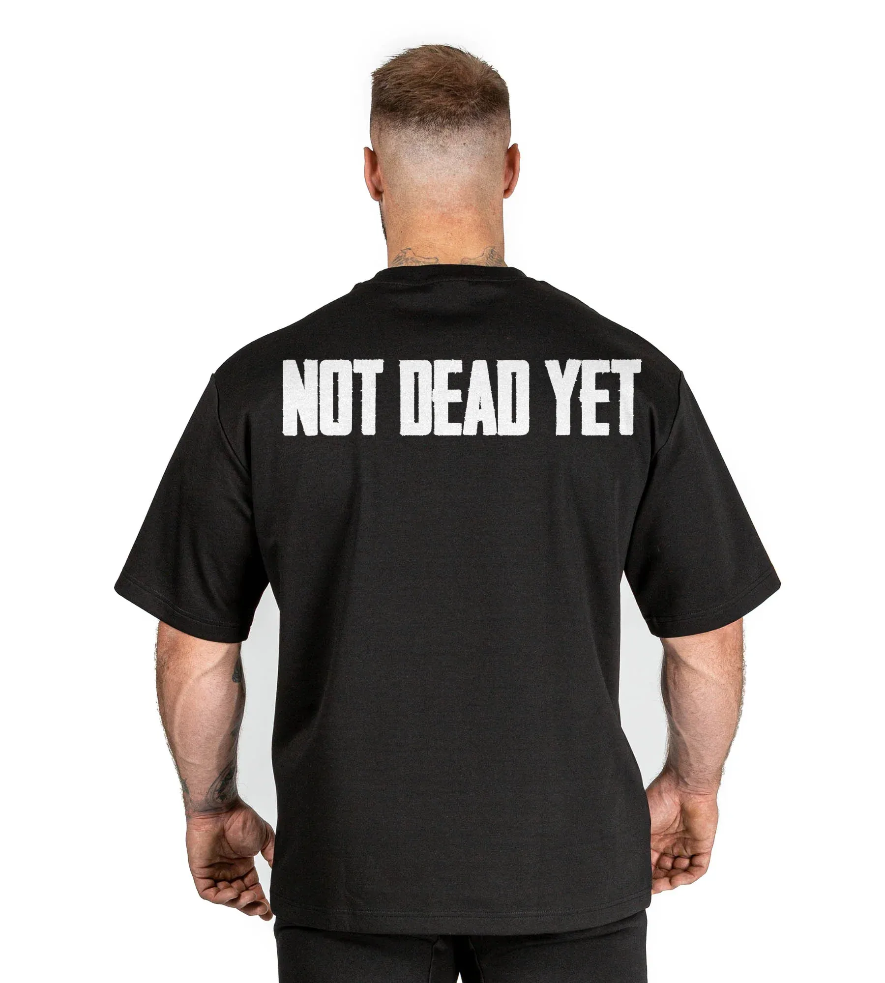 Not Dead Yet - Black - Oversized T Shirt