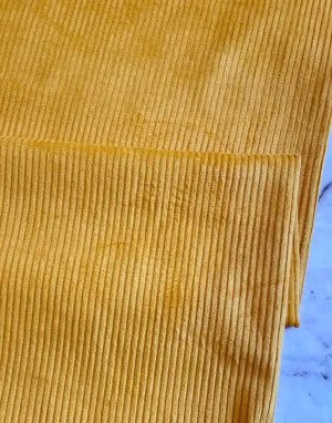 Ochre 4.5 Wale Jumbo Cotton Corduroy Fabric