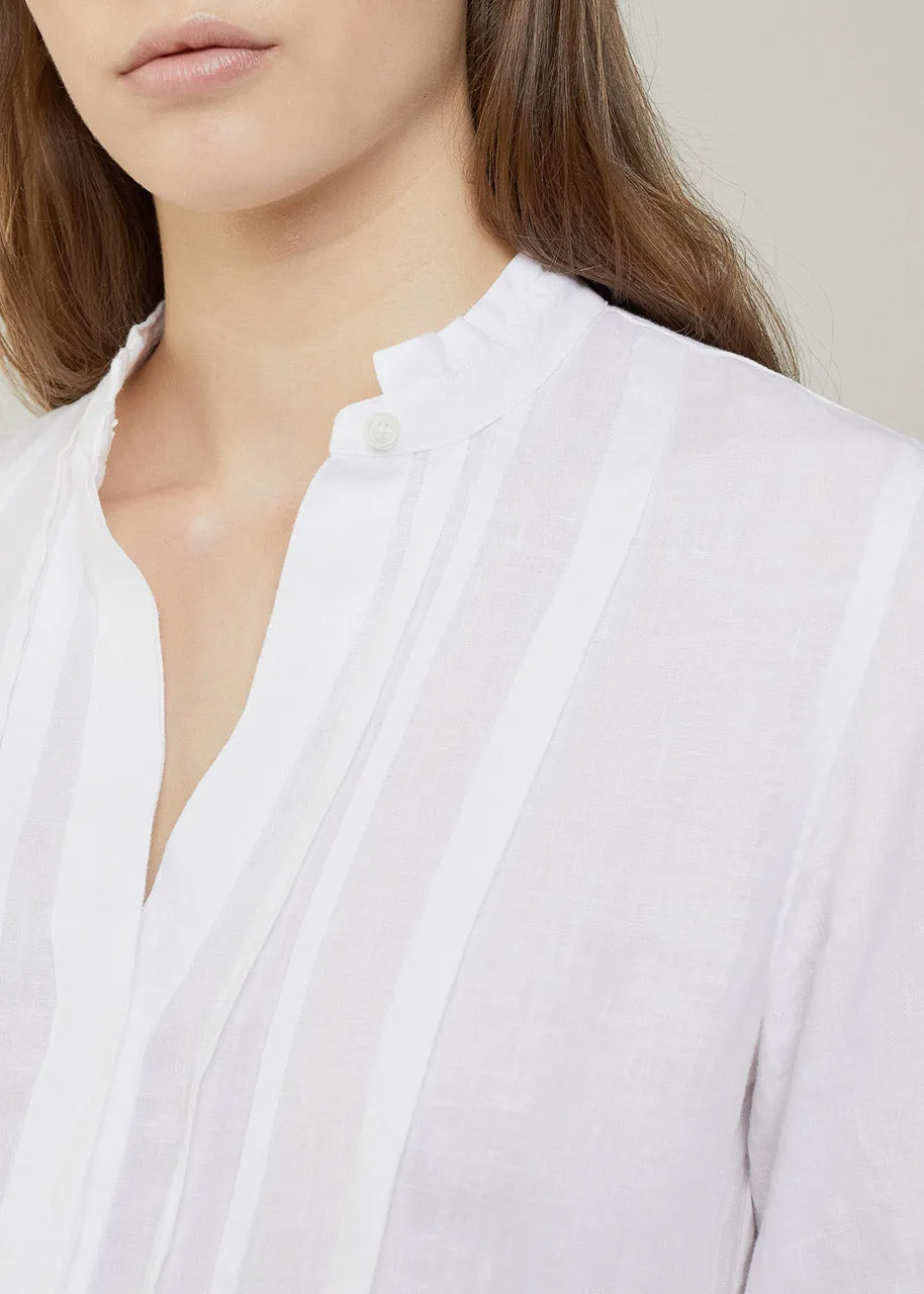 Pleat-Detailed Dress - Marine Blue