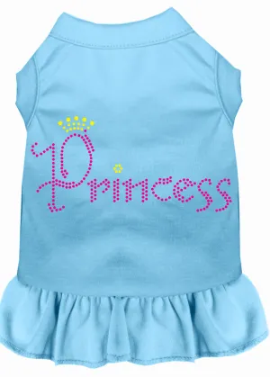Princess Rhinestone Dress Baby Blue Xxxl