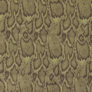 Printed Suede Scuba - Snake - Khaki