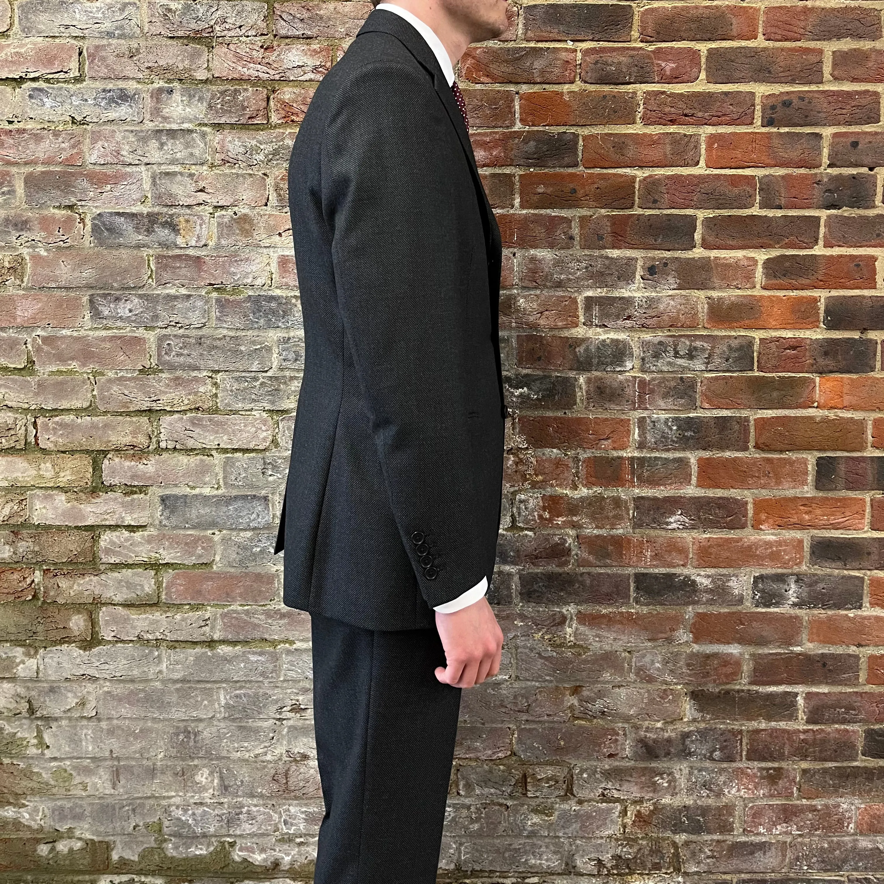 Regent Heritage - 'Charles' Suit - Grey Birdseye Wool 400g - Dugdale Bros.
