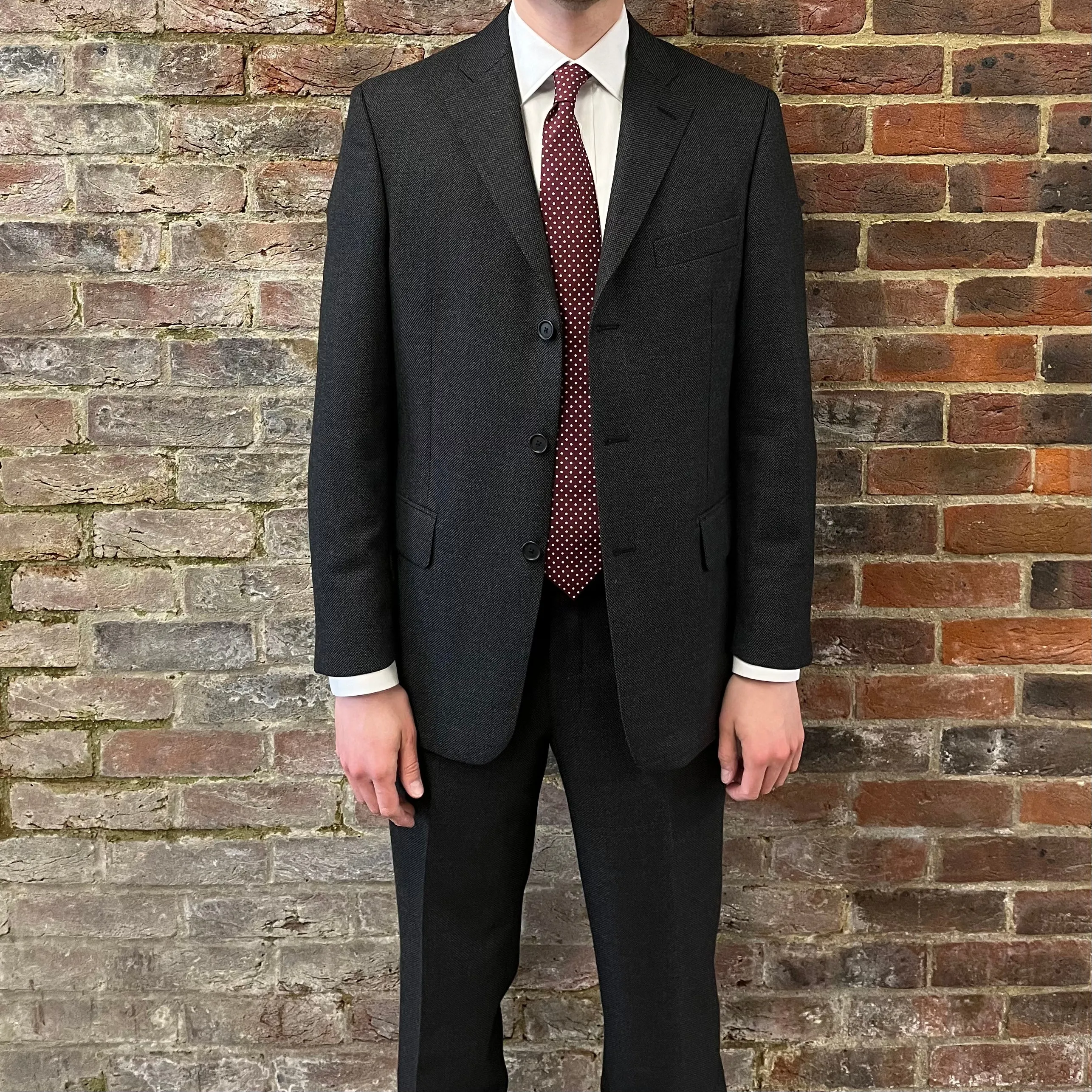 Regent Heritage - 'Charles' Suit - Grey Birdseye Wool 400g - Dugdale Bros.
