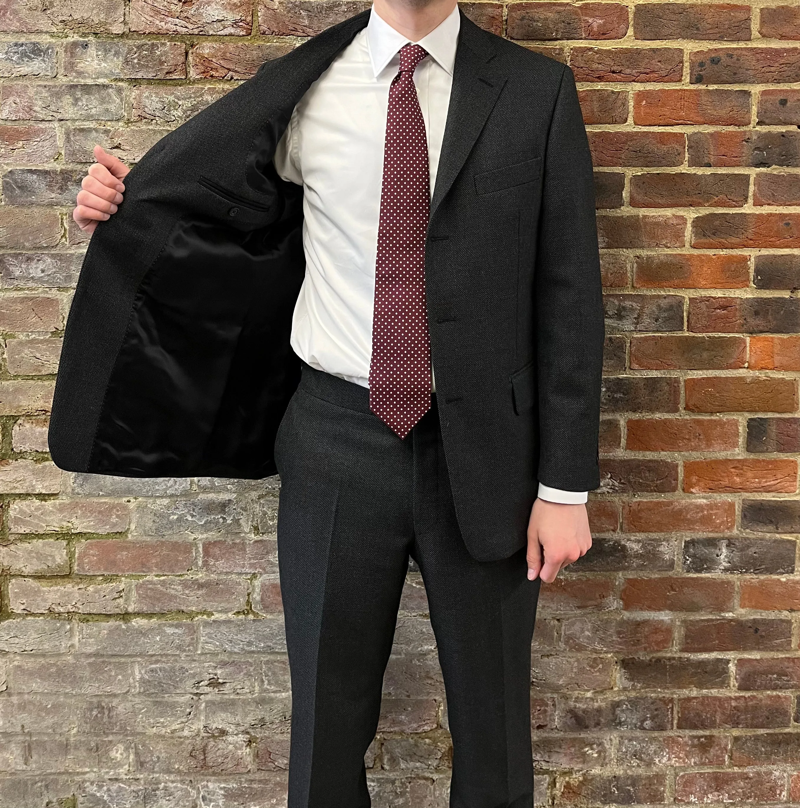 Regent Heritage - 'Charles' Suit - Grey Birdseye Wool 400g - Dugdale Bros.
