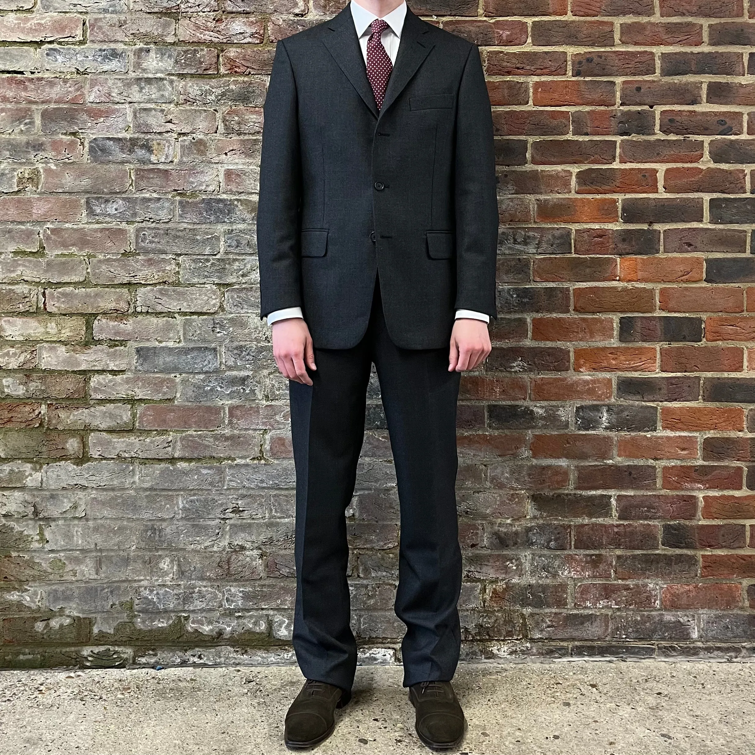 Regent Heritage - 'Charles' Suit - Grey Birdseye Wool 400g - Dugdale Bros.
