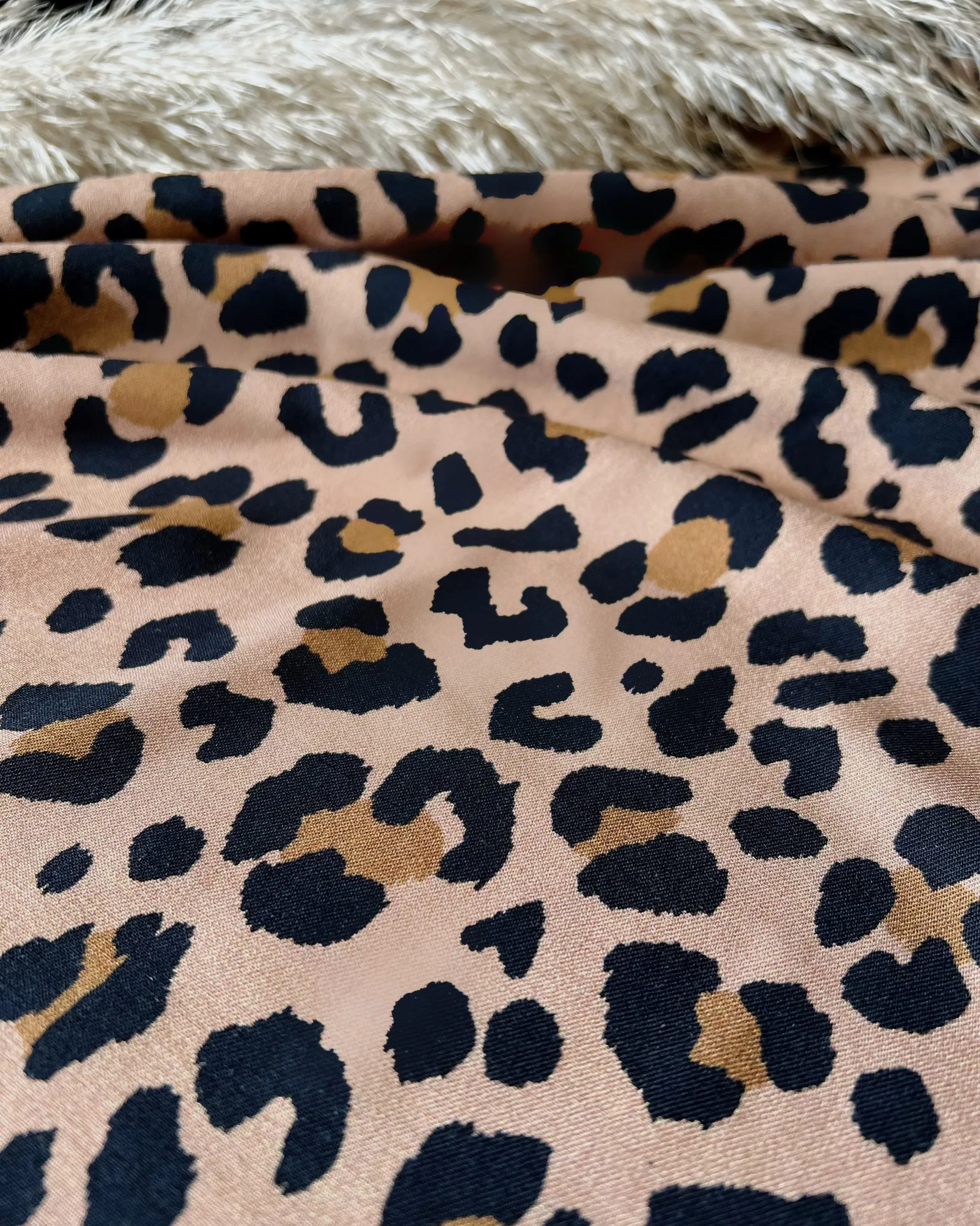 REMNANT 1.46 Metres - My Dress Made - Kiara Leopard Viscose Twill Fabric