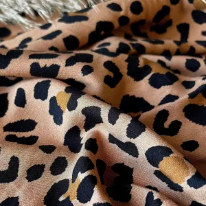 REMNANT 1.46 Metres - My Dress Made - Kiara Leopard Viscose Twill Fabric
