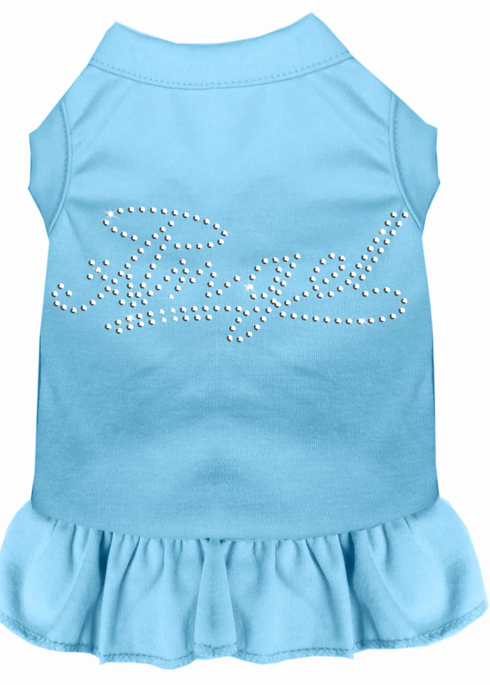 Rhinestone Angel Dress Baby Blue Sm