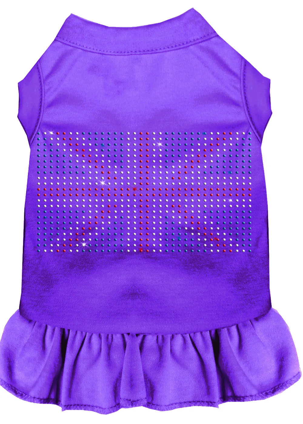 Rhinestone British Flag Dress Purple Xxxl