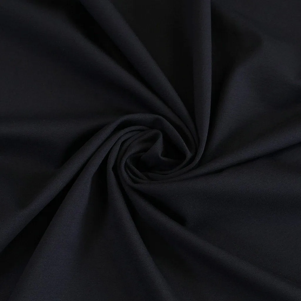 Rome - Navy, Viscose Rich Heavy Ponte de Roma Stretch Fabric Sample