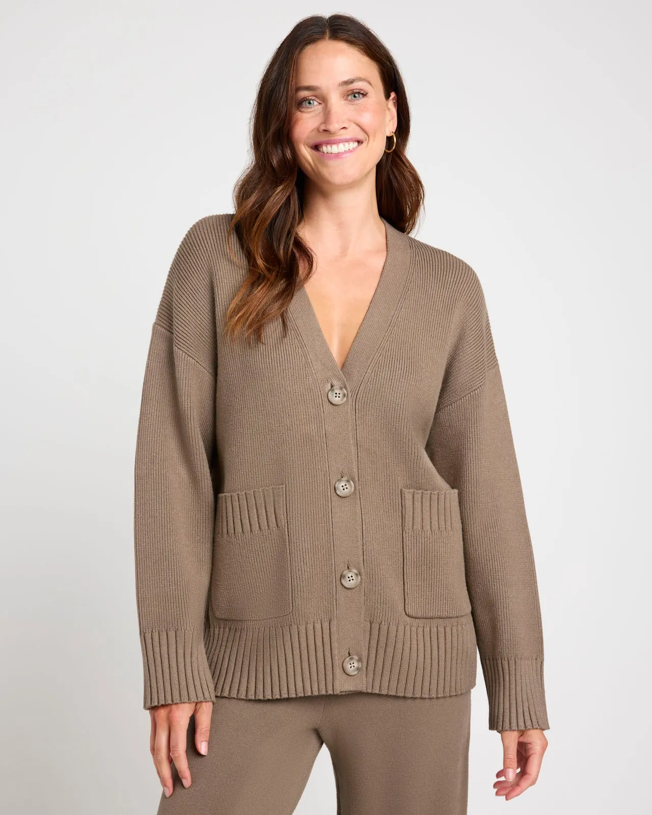 Splendid x @Cellajaneblog Button Front Cardigan