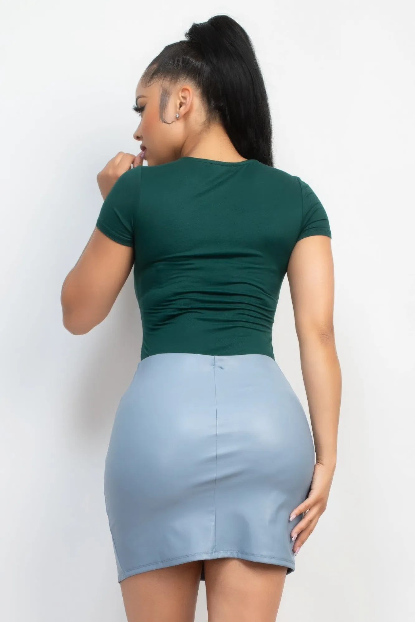 Stylish Women's Summer Top - Fashionable Cut-Out Double Layer