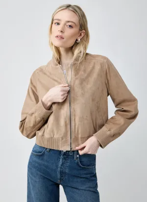 Suede Bomber Jacket