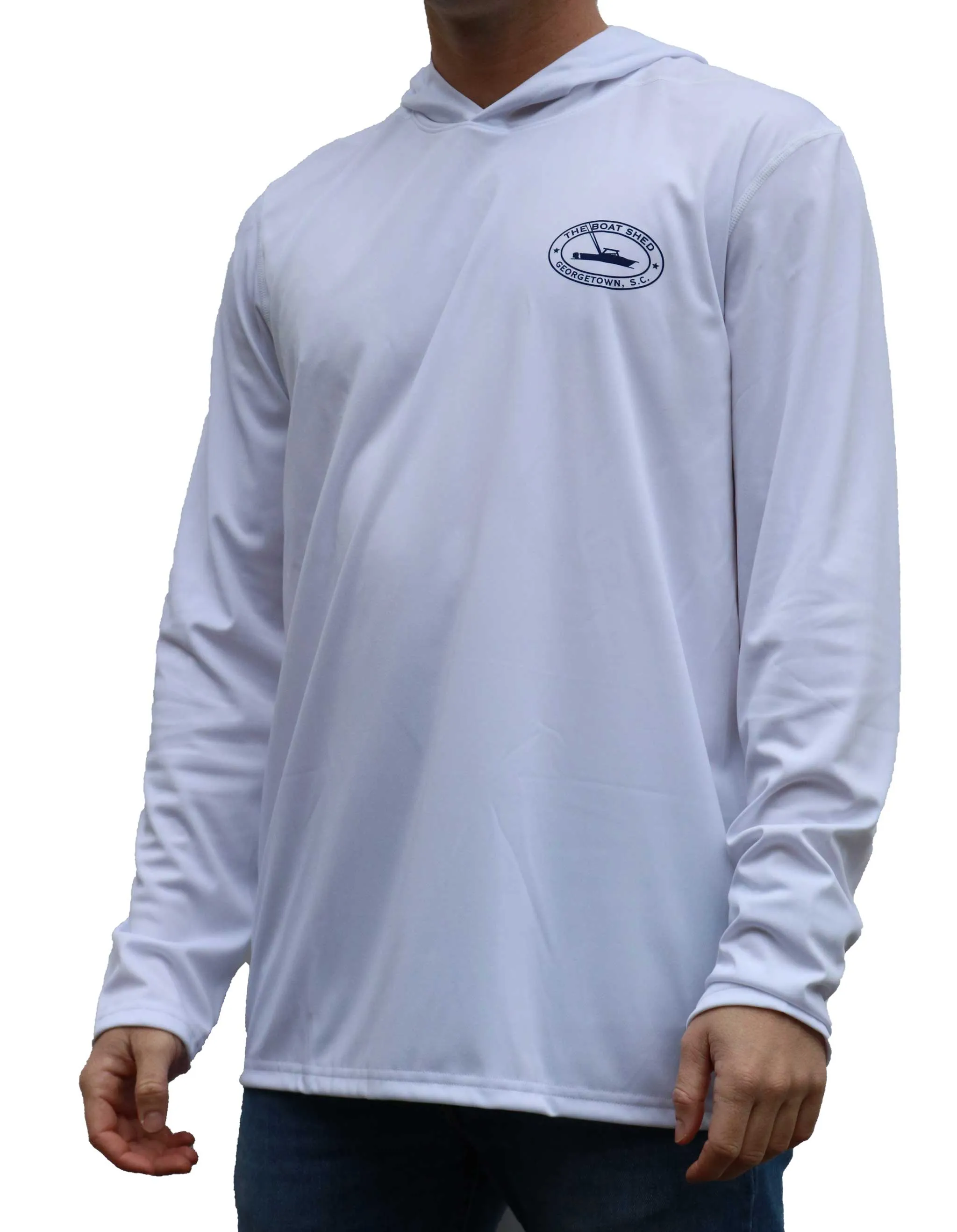The Boat Shed Hooded Performance Shirts