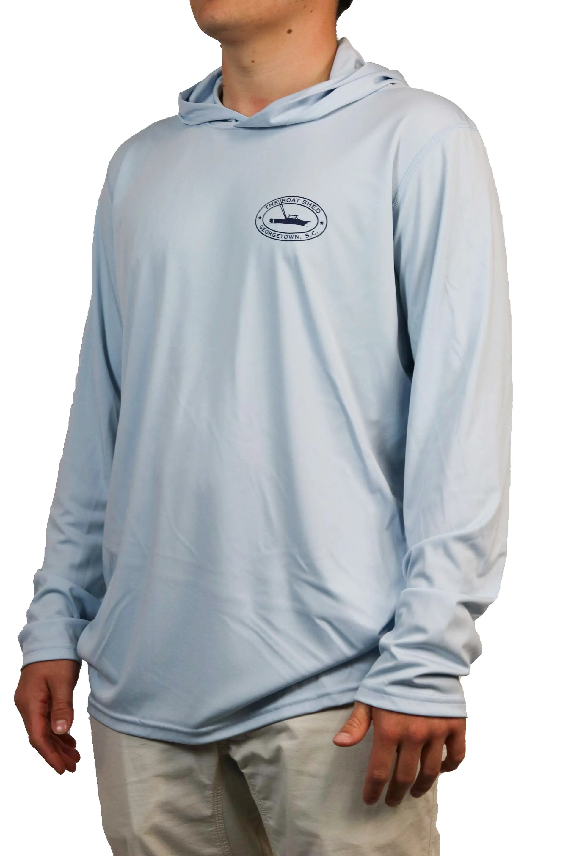 The Boat Shed Hooded Performance Shirts