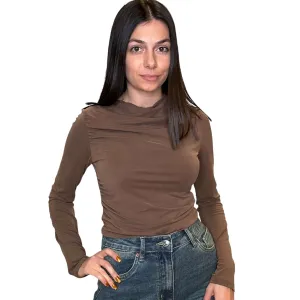 The Calix Top - Brown