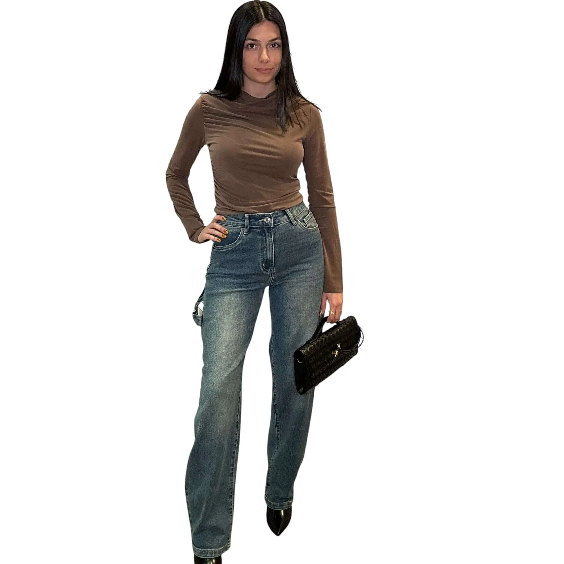 The Calix Top - Brown