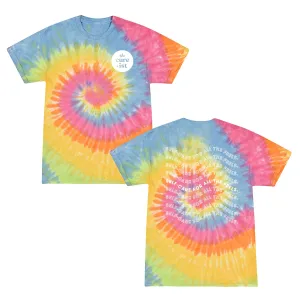 The Cureist Rainbow Tie Dye Tee - Self care for all the feels