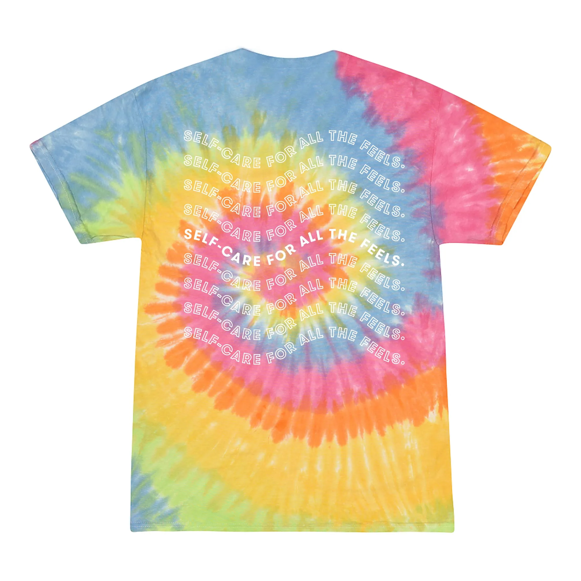 The Cureist Rainbow Tie Dye Tee - Self care for all the feels