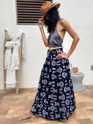 Tribu Navy Blue | Skirt & Wrap Dress