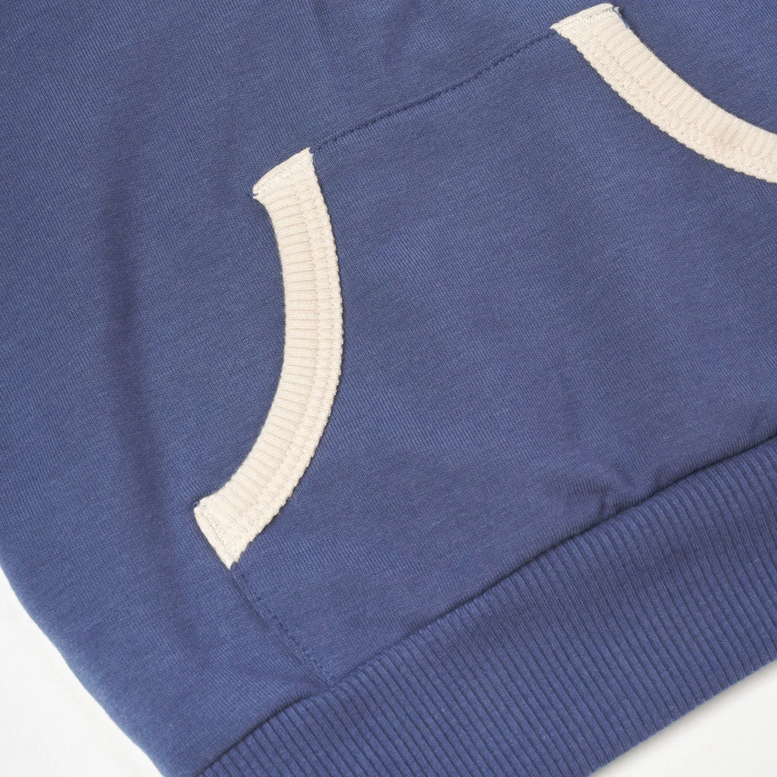 Vintage Navy Henley Hoodie