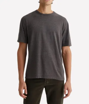 Wesley Crew Relaxed T-Shirt in Stone Brown
