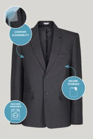 WMG ACADEMY BOYS SUIT JACKET - GREY