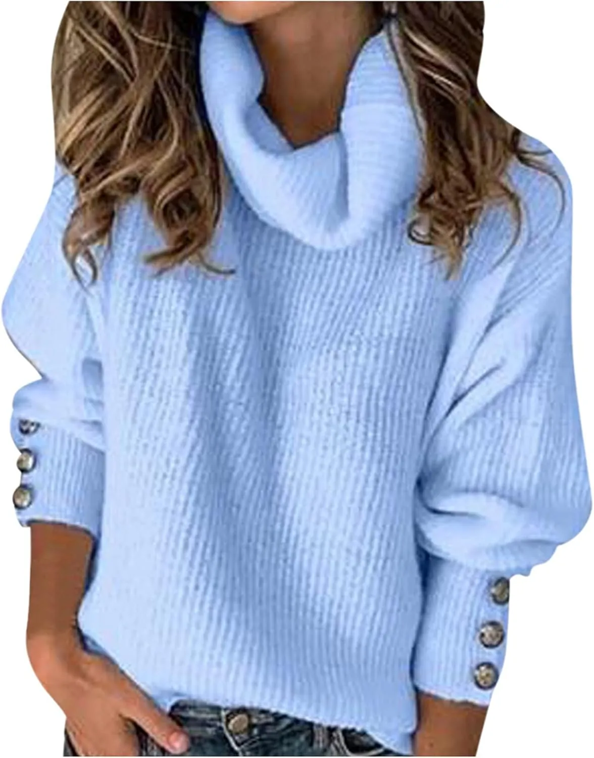 Womens Oversized Turtleneck Sweaters Cowl Neck Soft Cozy Warm Cable Knit Loose Casual Knitted Pullover Fall Tops