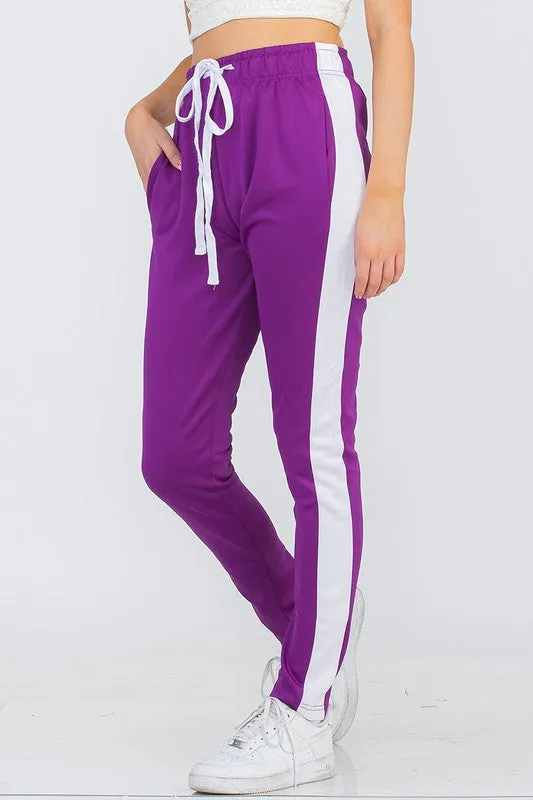 Women’s Track Pant Suit With Single Stripe