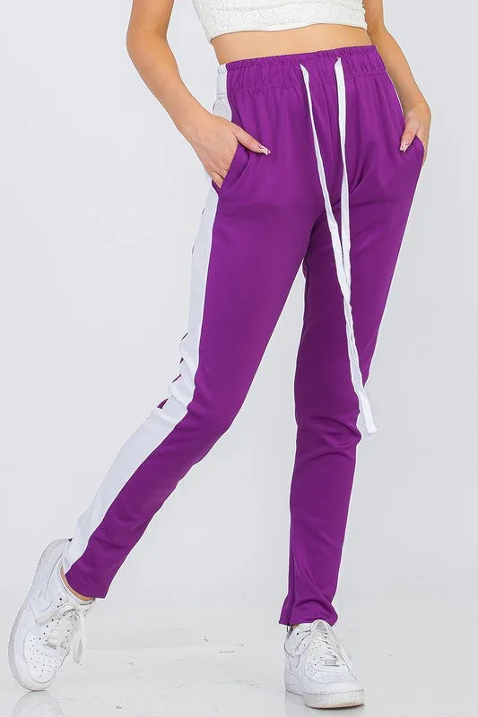 Women’s Track Pant Suit With Single Stripe